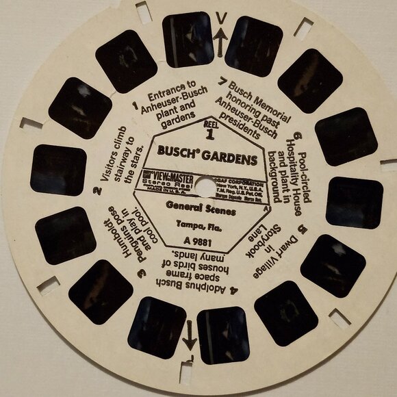 VINTAGE View Master BUSCH GARDENS REELS x 3 - Picture 2 of 5